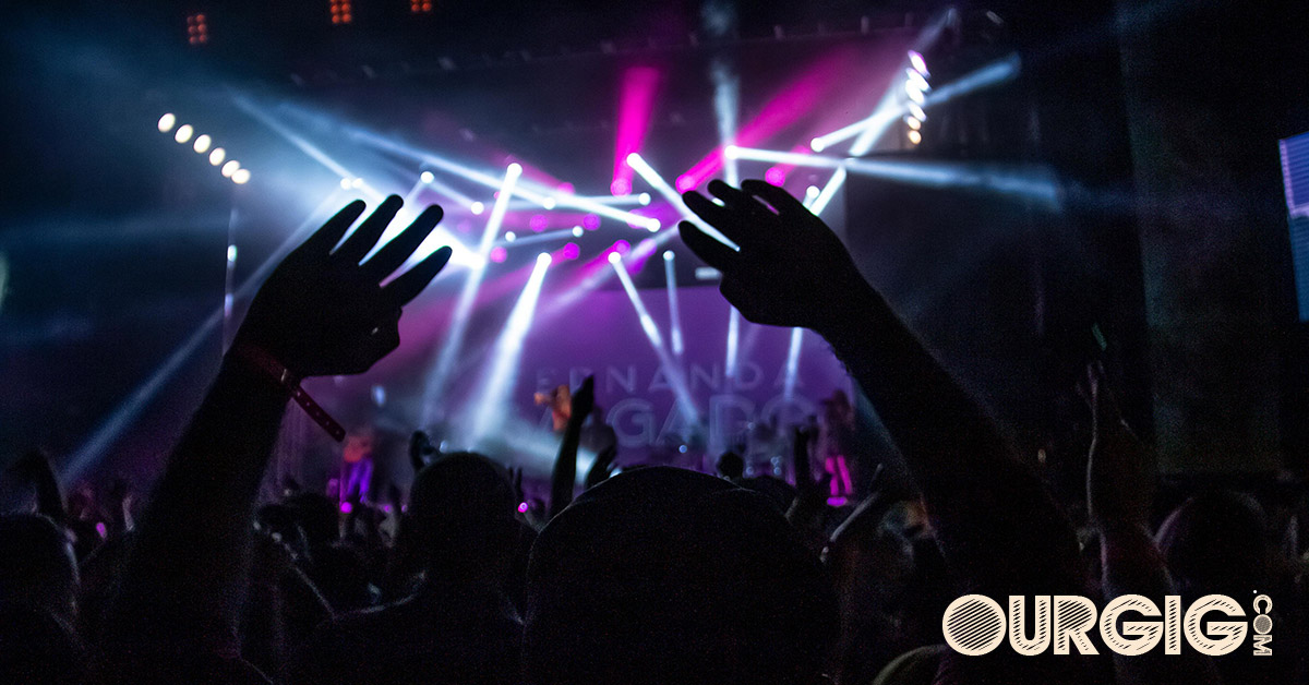 light show at concert