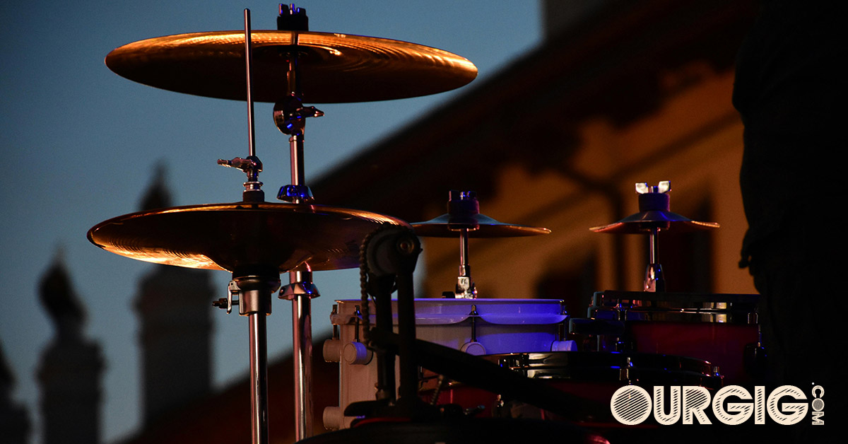 drummer performing at outdoor concert