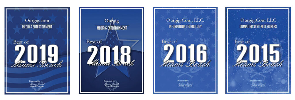 Best of Miami Beach Awards OurGig.com