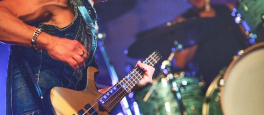 band performing live