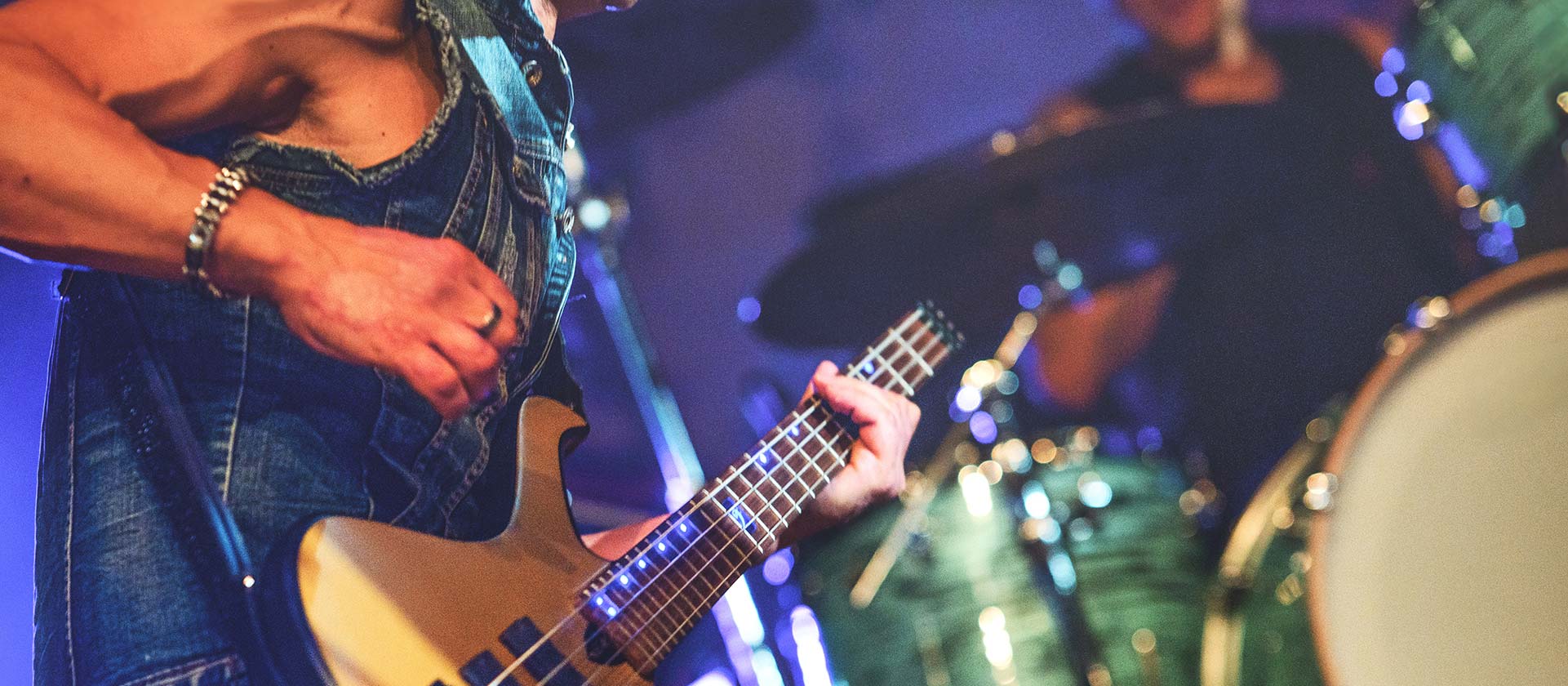 band performing live