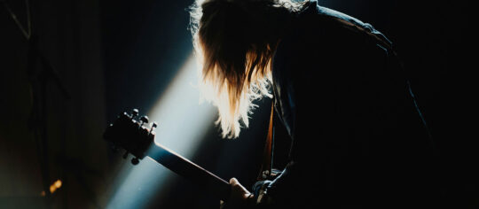guitar player on stage