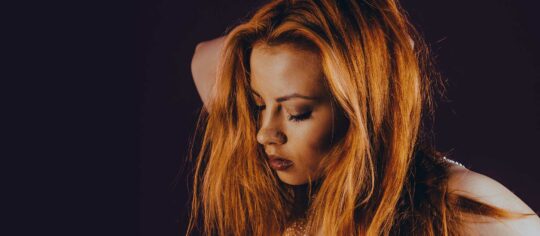 woman in a music video