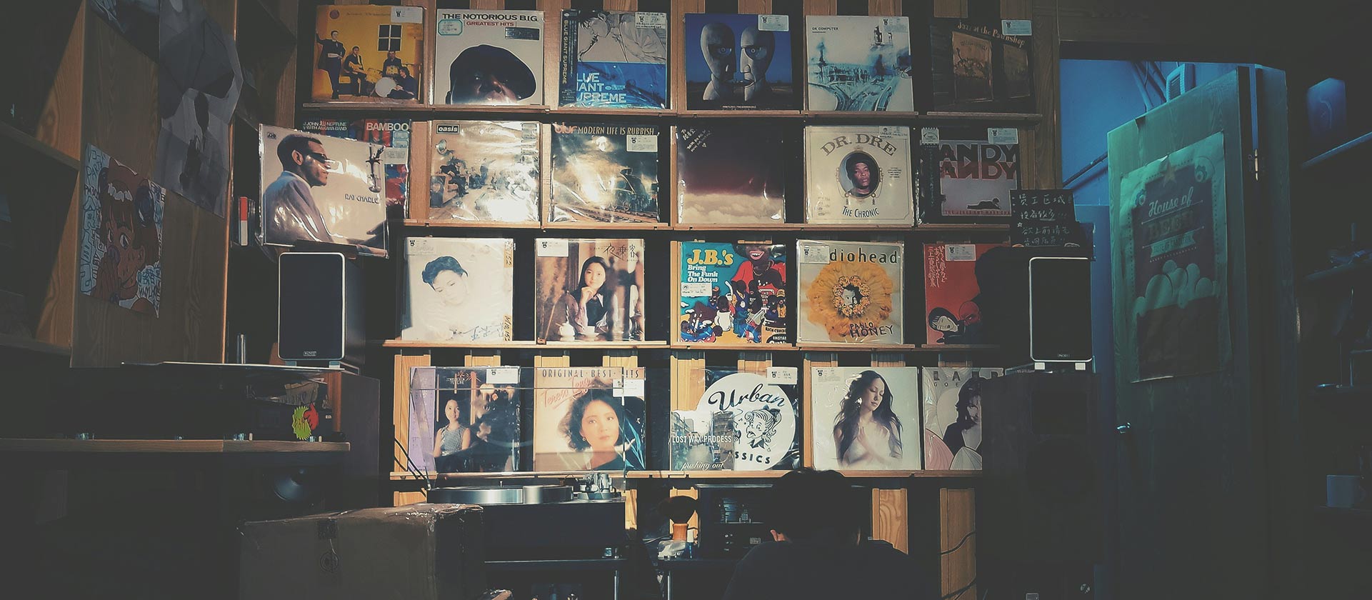 Vinyl Albums on Display