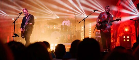 band performing on stage