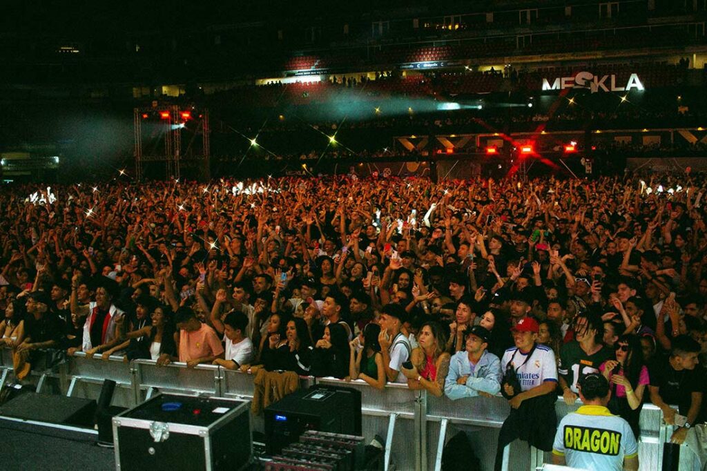 fans at a concert