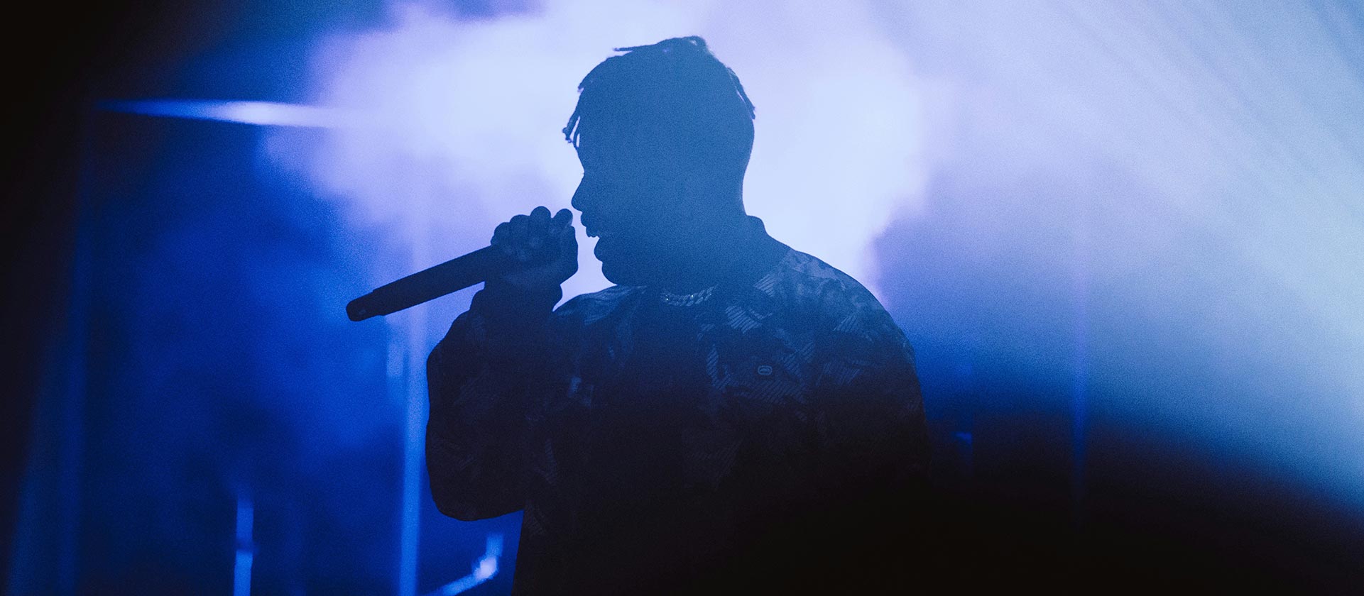 male vocalist in a club