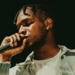 male artist in concert