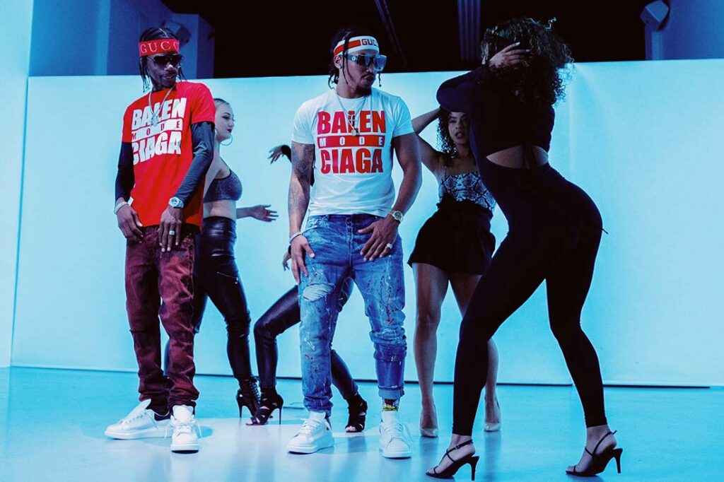 Hip Hop Artist in music video