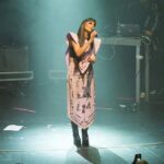female artist in concert