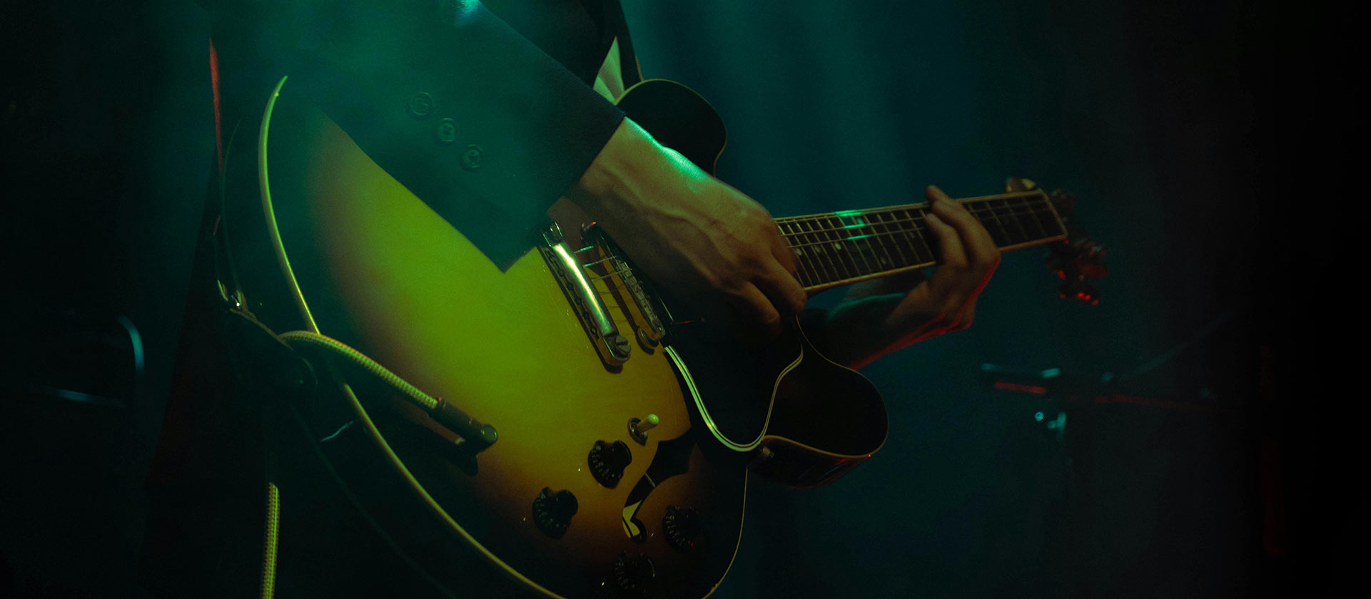 guitar player on concert