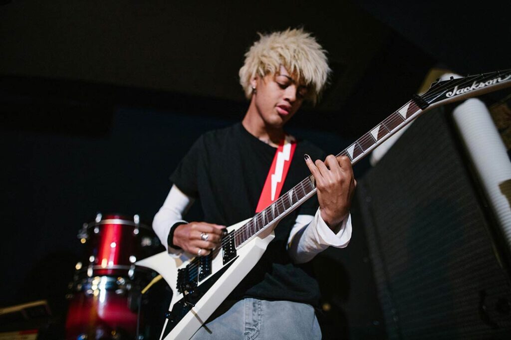 male artist on stage