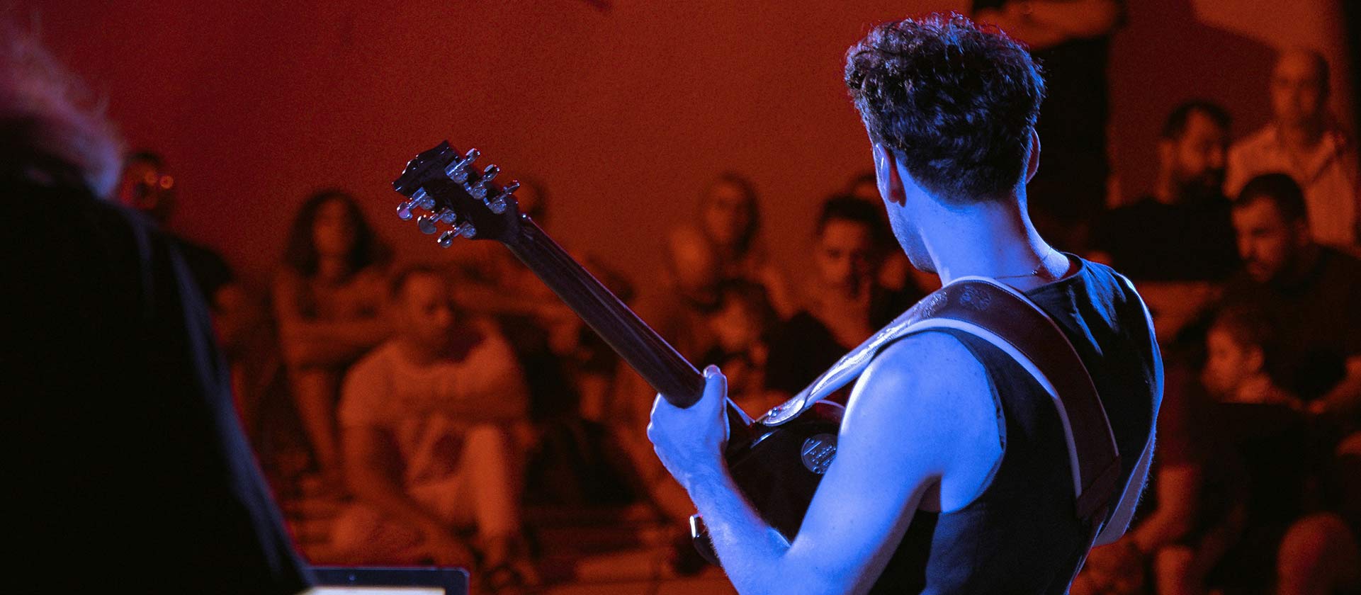 male artist on stage